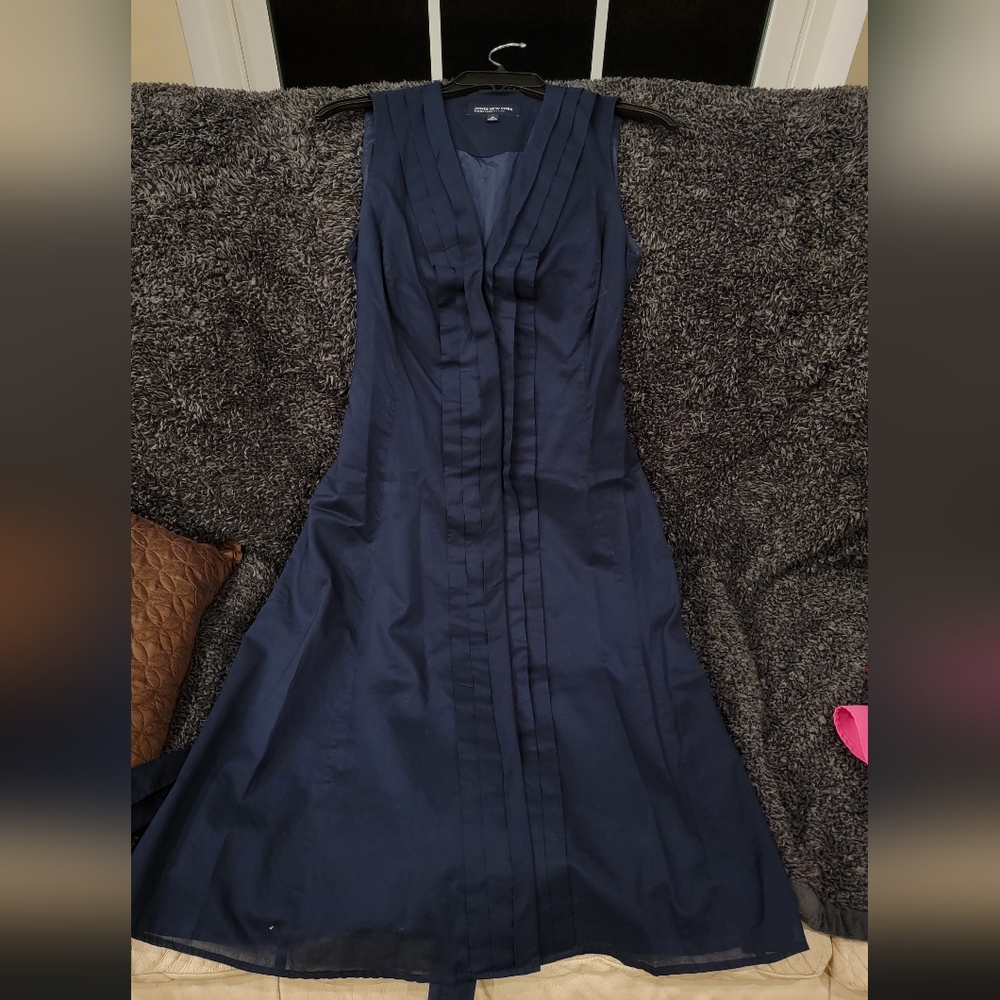"Jones New York" dress midi 4p-size dark-blue color.